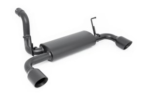 Jeep Wrangler Unlimited Performance Exhaust - Rough Country - Dual Outlet - Matte Black - '18-'25 Jeep Wrangler Unlimited Performance Exhaust - Rough Country - Dual Outlet - Matte Black - '18-'25